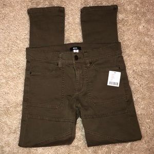 Green BDG Moto Skinny Jeans Sz 27